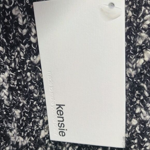 Kensie Black Combo Cotton Tweed Vest size M - Picture 8 of 11